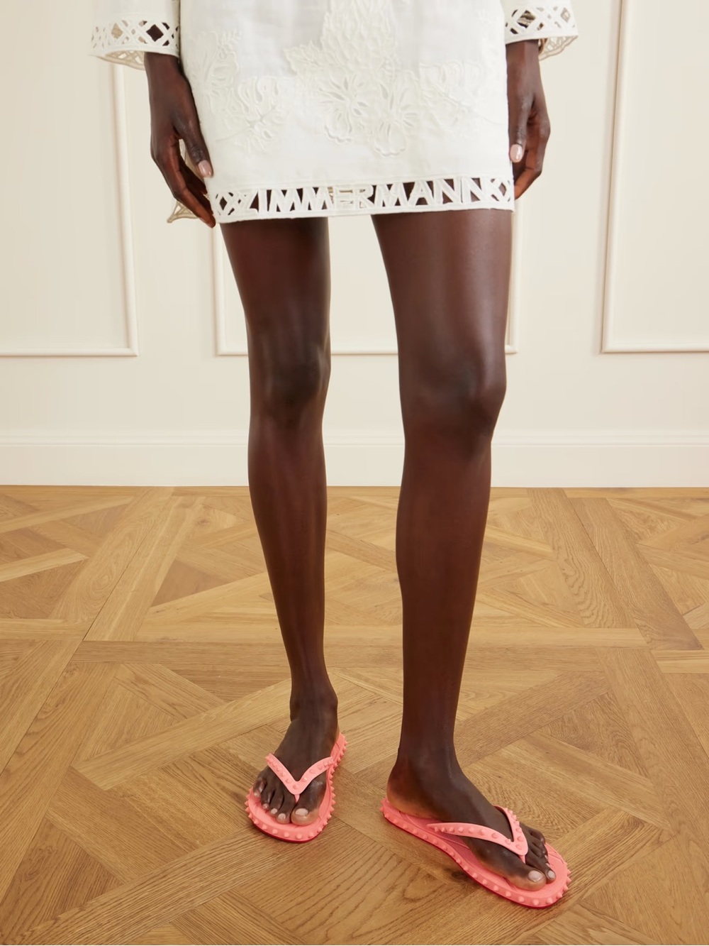 Christian Louboutin Super Loubi studded flip flops